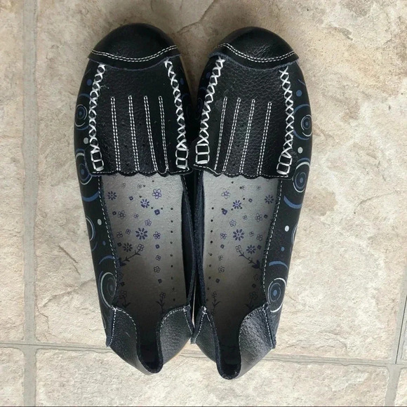 Women’s Soft Sole Dark Blue Casual Comfy Slip On Flats Loafers Size 38 - Picture 1 of 3